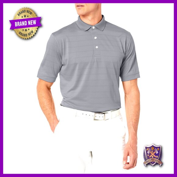 Men's Moisture Wicking Golf Polo Stretch Fit Lightweight Performance Shirt